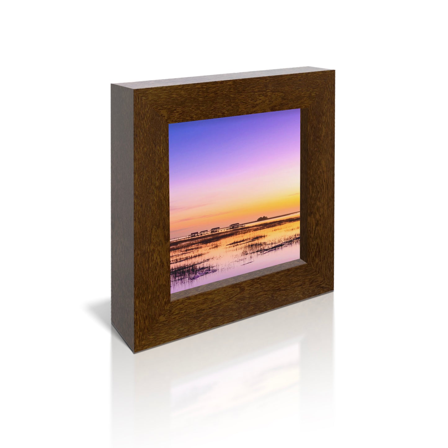 5x5 Framed Giclee - Bulls Bay at Sunrise