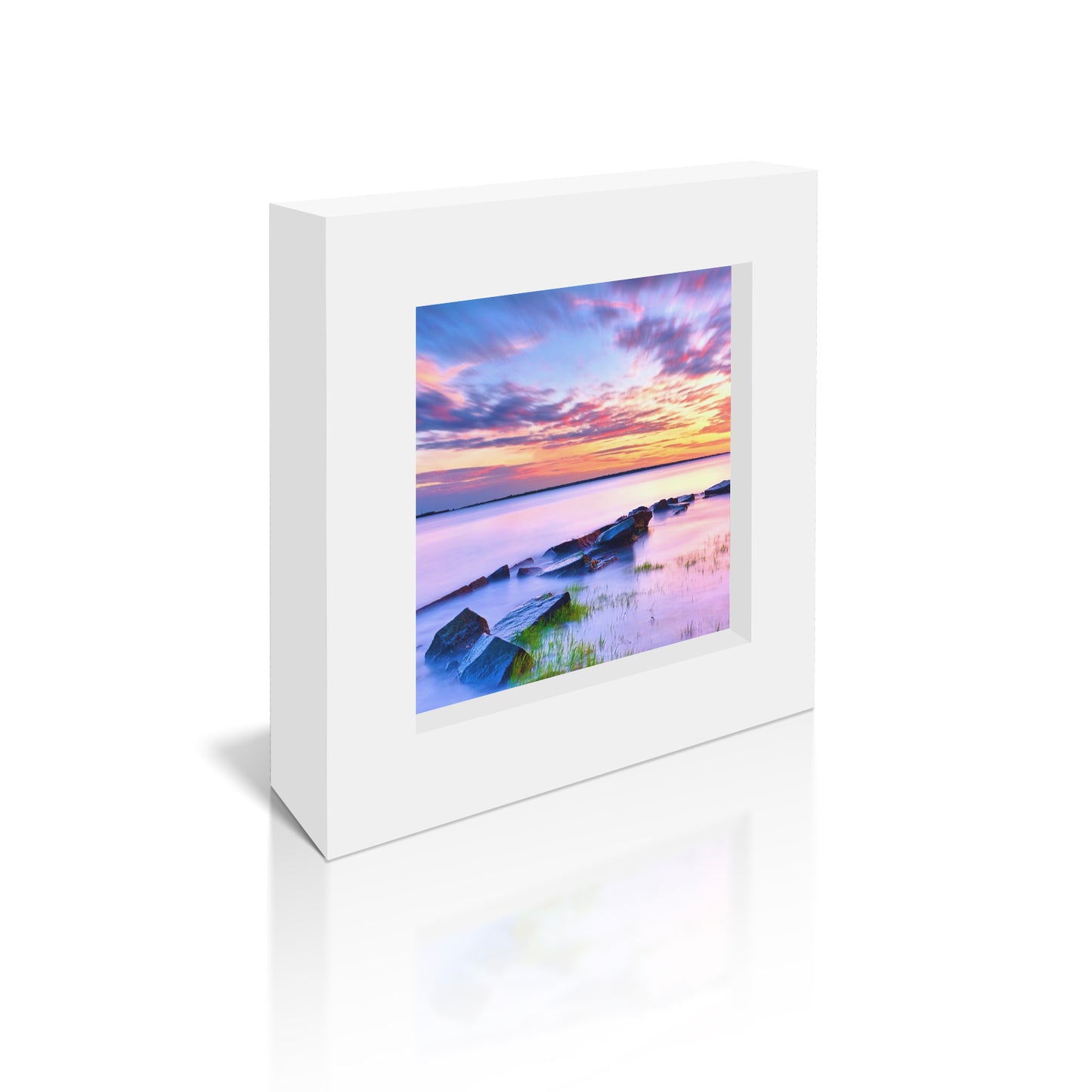 5x5 Framed Giclee - Evening Tide