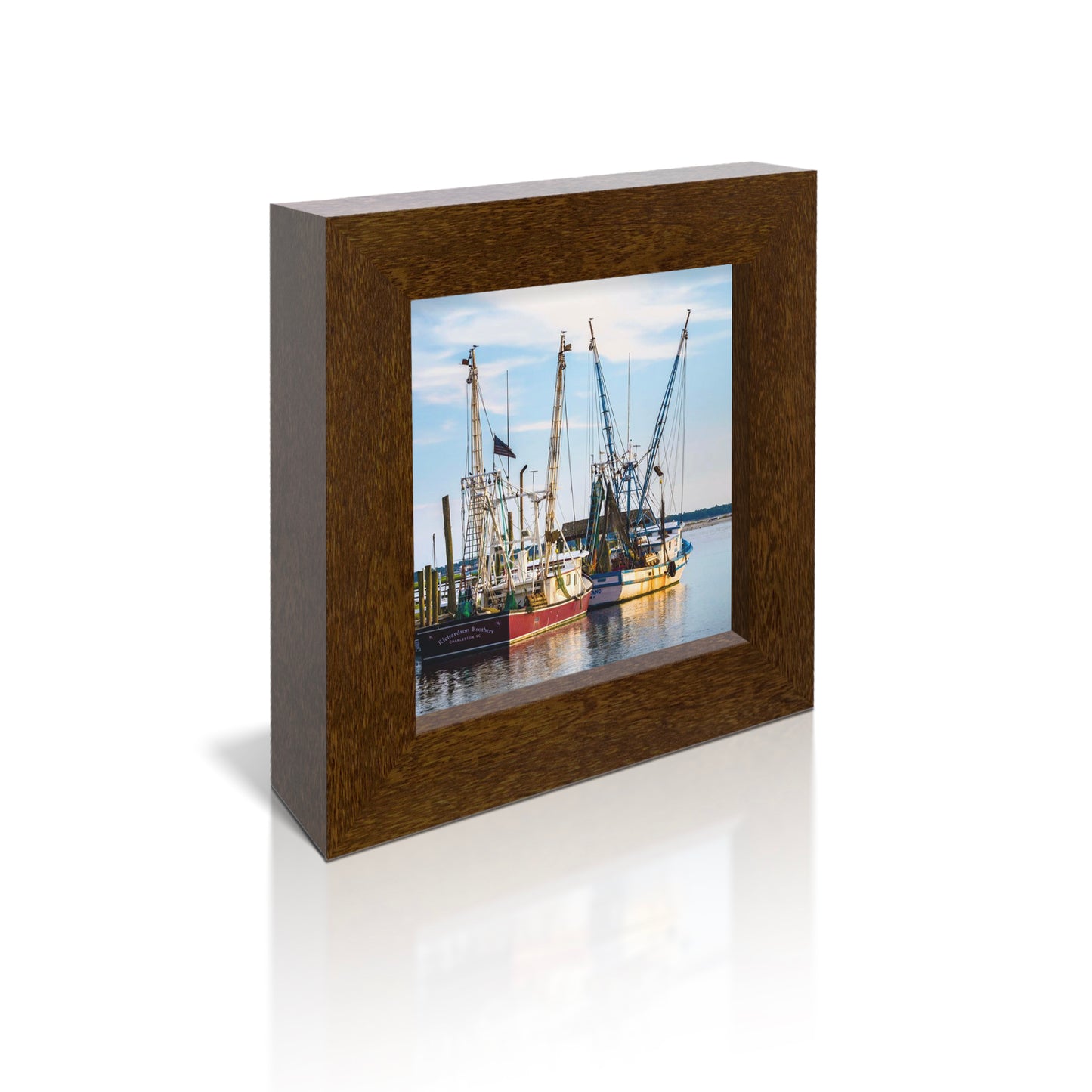 5x5 Framed Giclee - Trawlers Resting
