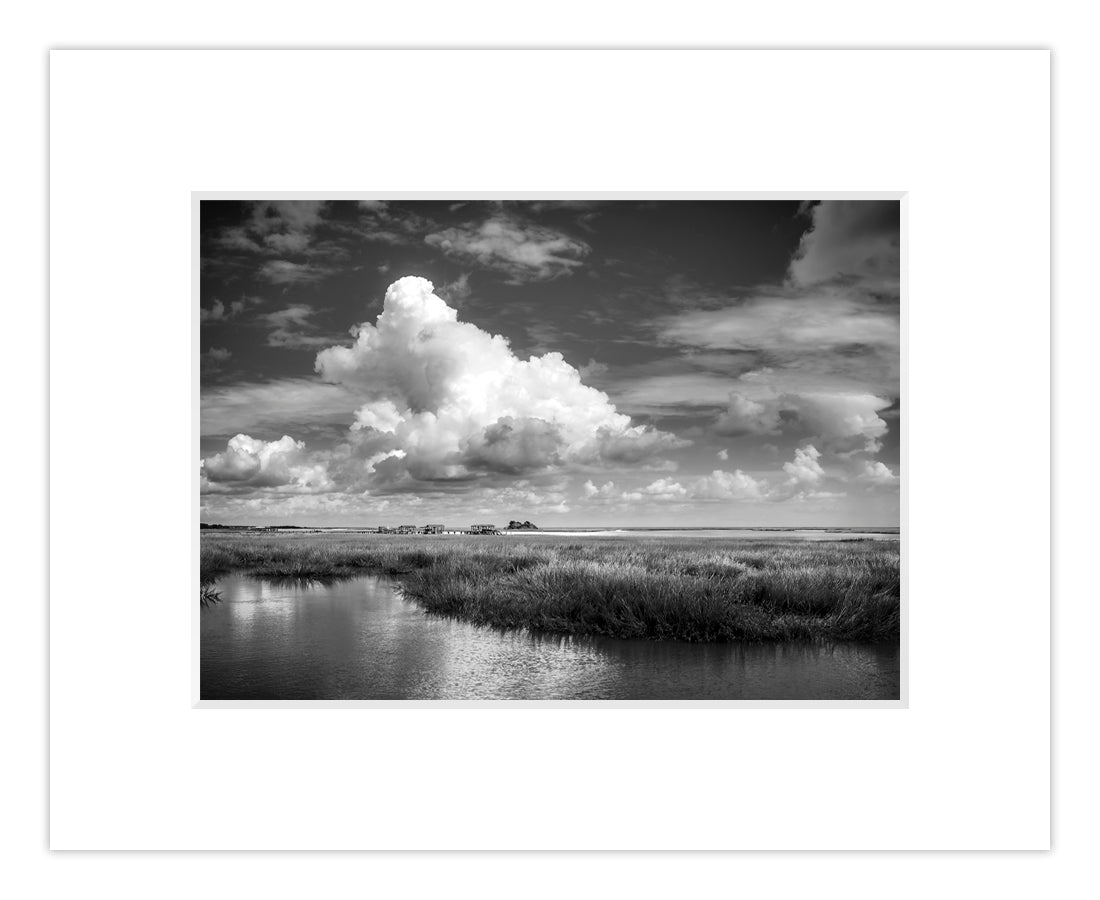 Matted Giclee - Bulls Bay Afternoon Monochrome