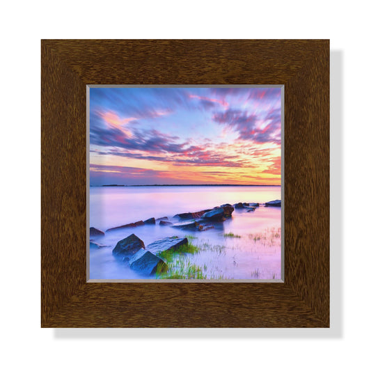 5x5 Framed Giclee - Evening Tide