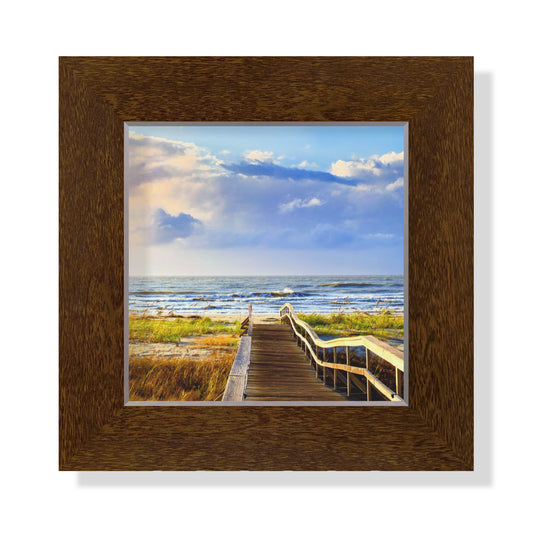 5x5 Framed Giclee - Morning Walk