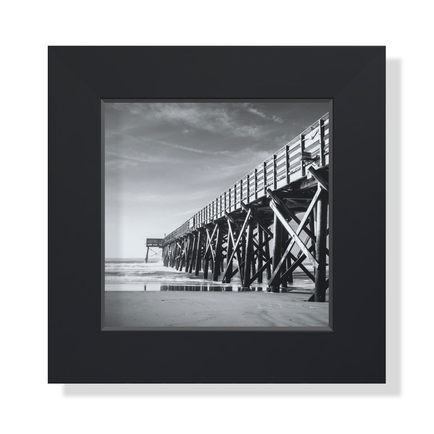 5x5 Framed Giclee - Pier Promenade