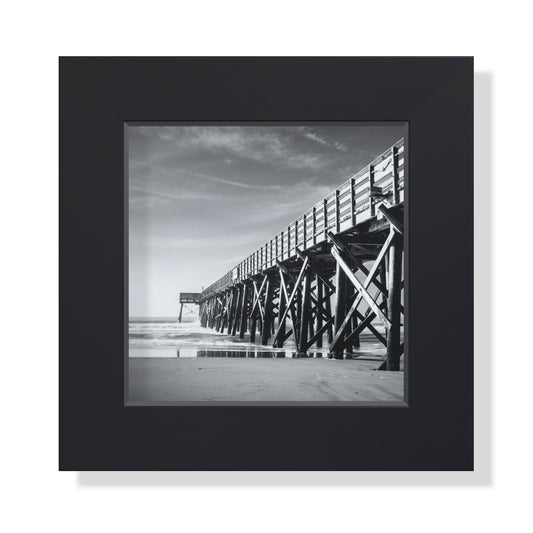 5x5 Framed Giclee - Pier Promenade