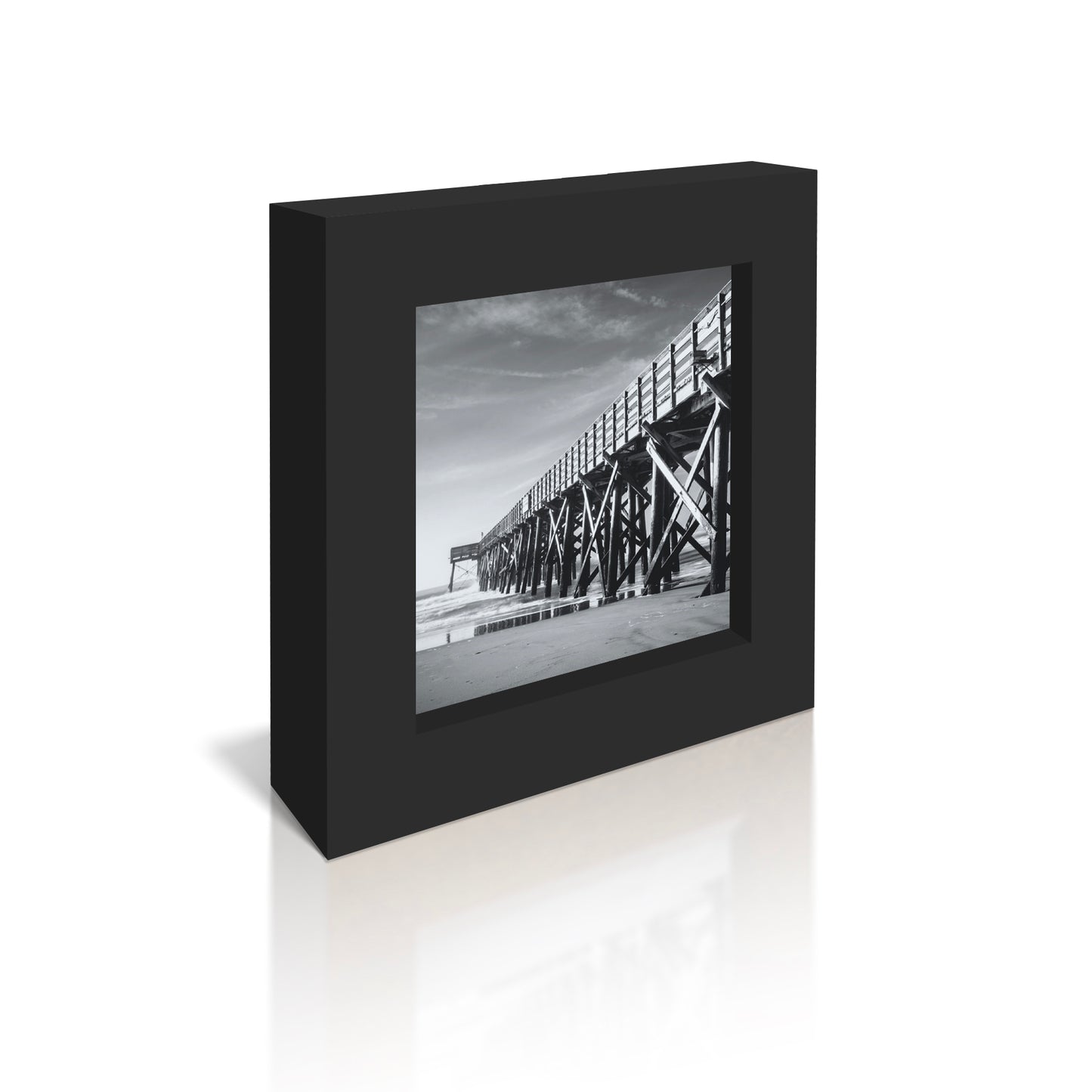 5x5 Framed Giclee - Pier Promenade