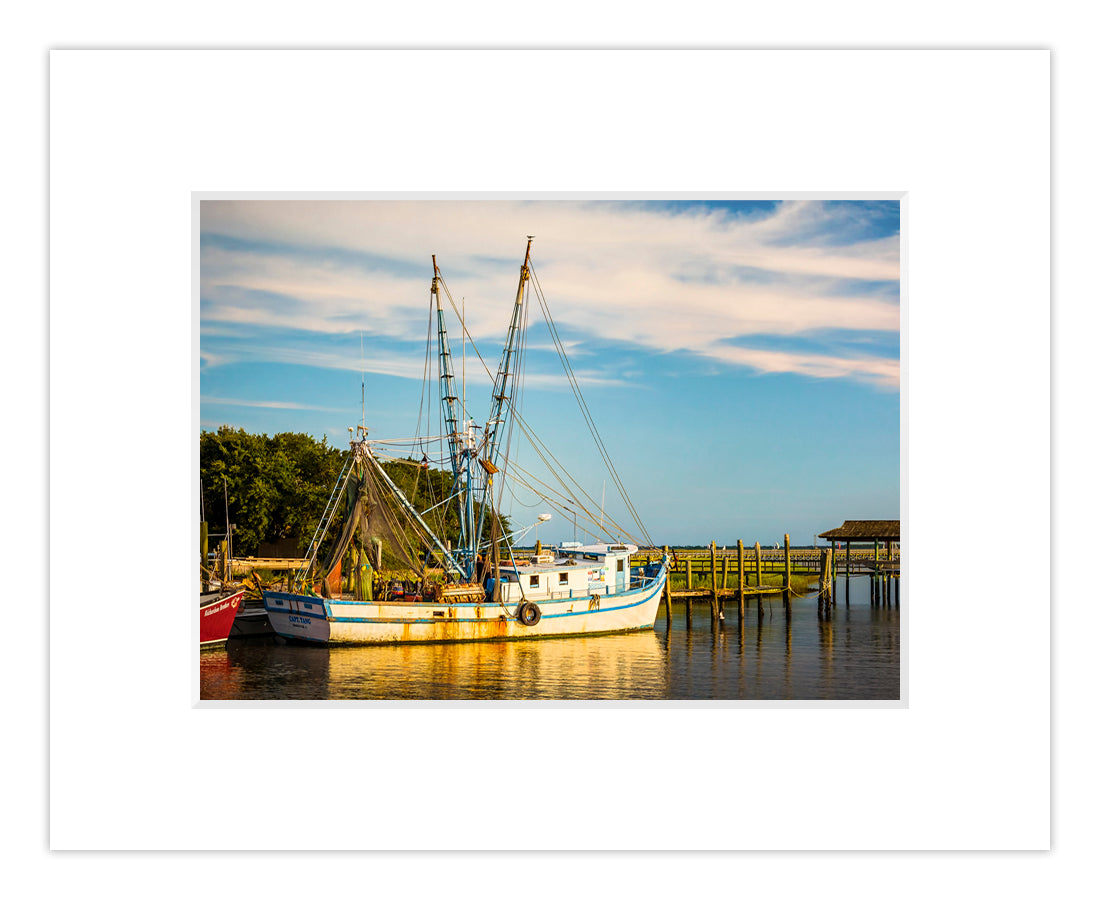 Matted Giclee - Shrimp Trawler